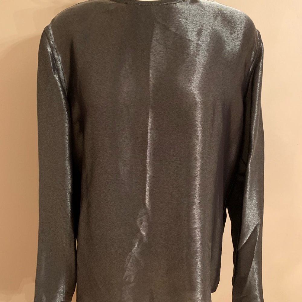 Salvatore Ferragamo metallic blouse size m/l